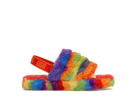 UGG Fluff Yeah Slide Rainbow Stripes (Kids)