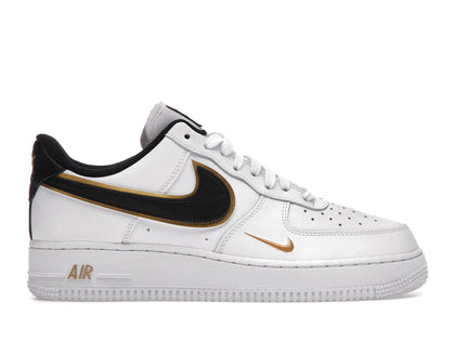 Nike Air Force 1 Low '07 LV8 Double Swoosh White Metallic Gold - authentic Nike sneakers