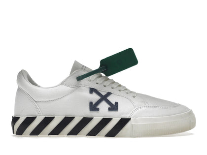 OFF-WHITE Vulc Low Cotton White White Blue Grey - authentic OFF-WHITE sneakers