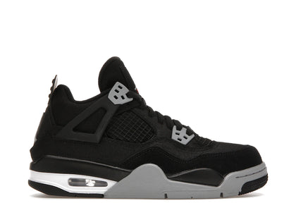 Jordan 4 Retro Black Canvas (GS) - authentic Jordan sneakers