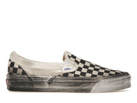 Vans Vault UA OG Classic Slip-On LX Stressed Black Checkerboard