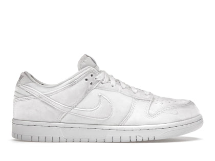 Nike Dunk Low Dover Street Market Triple White Velvet - authentic Nike sneakers