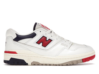 New Balance 550 Aime Leon Dore White Navy Red - authentic New Balance sneakers