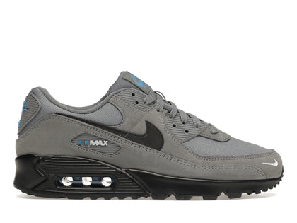 Nike Air Max 90 Smoke Grey Light Photo Blue - authentic Nike sneakers
