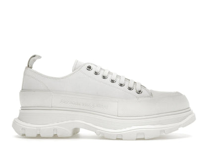 Alexander McQueen Tread Slick Low Lace Up White FW21 - authentic Alexander McQueen sneakers