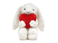 Plush Bashful Red Love Heart Bunny