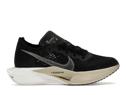 Nike ZoomX Vaporfly 3 Black Metallic Gold Grain (Women's) - authentic Nike sneakers