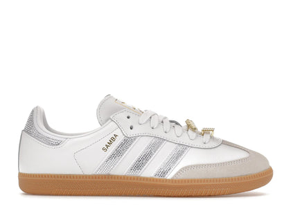 adidas Samba OG Rhinestone White Silver (Women's) - authentic adidas sneakers