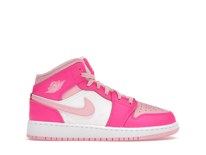 Jordan 1 Mid Fierce Pink (GS) - authentic Jordan sneakers