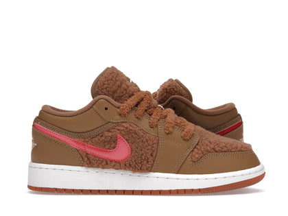 Jordan 1 Low Utility Teddy Bear (GS) - authentic Jordan sneakers