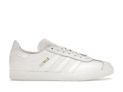 adidas Gazelle White/White-Gold Metallic - authentic adidas sneakers