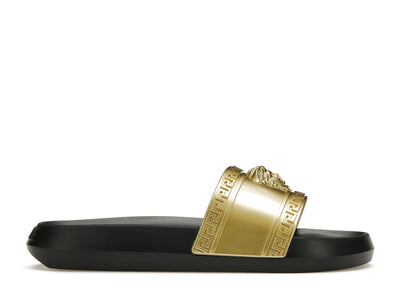 Versace Palazzo Medusa Pool Slide Gold Black