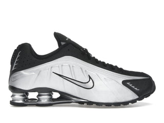 Nike Shox R4 Metallic Silver Black - authentic Nike sneakers