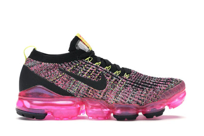 Nike Air VaporMax Flyknit 3 Black Pink Blast (Women's) - authentic Nike sneakers