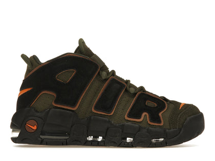 Nike Air More Uptempo 96 Cargo Khaki Alpha Orange - authentic Nike sneakers
