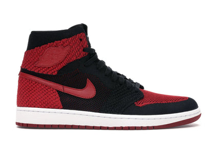 Jordan 1 Retro High Flyknit Bred - authentic Jordan sneakers