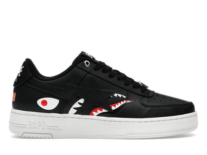 A Bathing Ape Bape Sta Low Shark Pack Black - authentic BAPE sneakers