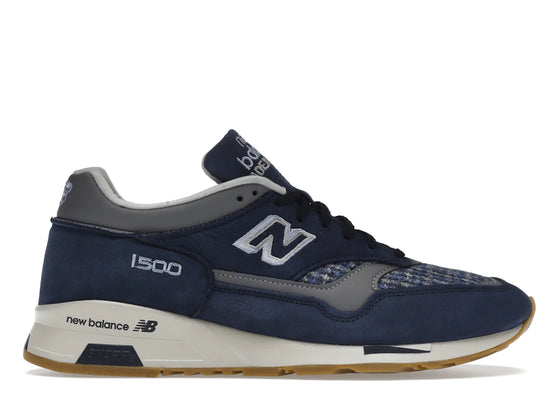 New Balance 1500 MiUK Navy Gray Harris Tweed