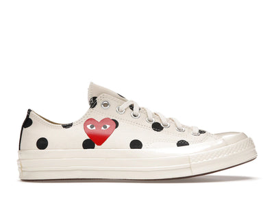 Converse Chuck Taylor All Star 70 Ox Comme des Garcons PLAY  Polka Dot White