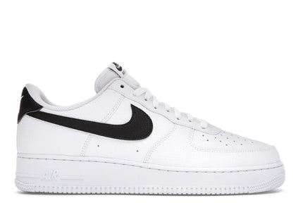 Nike Air Force 1 Low '07 White Black Pebbled Leather - authentic Nike sneakers