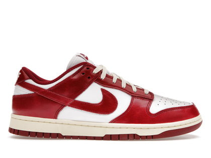 Nike Dunk Low PRM Vintage Team Red (Women's) - authentic Nike sneakers