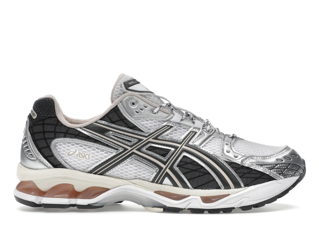 ASICS Gel-Nimbus 10.1 White Obsidian Grey - vue 360