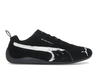 Balenciaga x Puma Speedcat Suede Distressed Black White - authentic Balenciaga sneakers