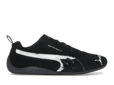 Balenciaga x Puma Speedcat Suede Distressed Black White