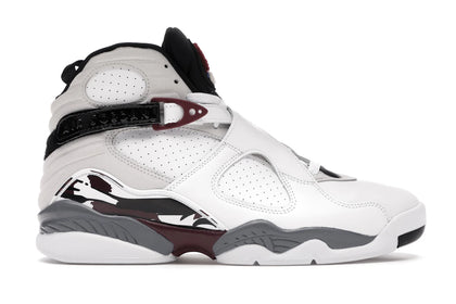 Jordan 8 Retro White Burgundy (Women's) - authentic Jordan sneakers