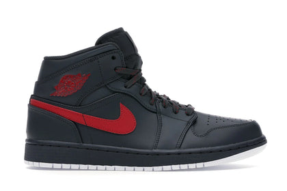 Jordan 1 Retro Mid Anthracite Gym Red - authentic Jordan sneakers