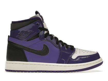 Jordan 1 High Zoom Air CMFT Purple Patent (Women's) - authentic Jordan sneakers