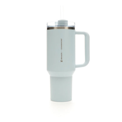 Stanley x Starbucks Flowstate Quencher 40oz Tumbler Blue Spring - authentic Stanley product