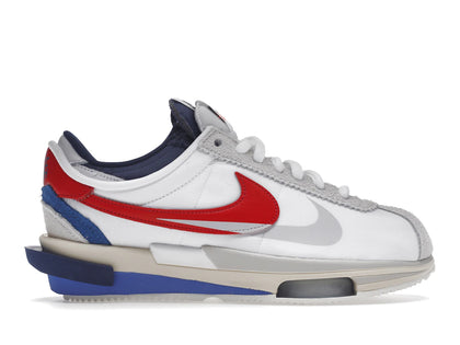 Nike Zoom Cortez SP sacai White University Red Blue - authentic Nike sneakers