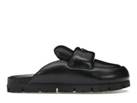 Prada Soft Padded 20mm Sabots Black Nappa Leather