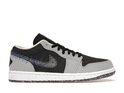 Jordan 1 Low SE Crater Black Grey - authentic Jordan sneakers