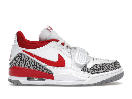 Jordan Legacy 312 Low White Cement Gym Red (Women's) - authentic Jordan sneakers