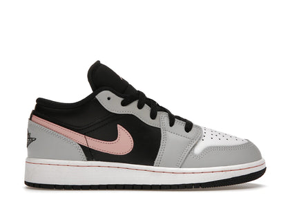 Jordan 1 Low Black Grey Pink (GS) - authentic Jordan sneakers