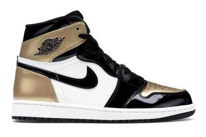 Jordan 1 Retro High NRG Patent Gold Toe - authentic Jordan sneakers