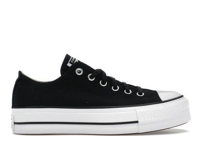 Converse Chuck Taylor All Star Lift Platform Low Black White (Women's) - authentic Converse sneakers