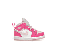 Jordan 1 Mid White Fierce Pink (TD)