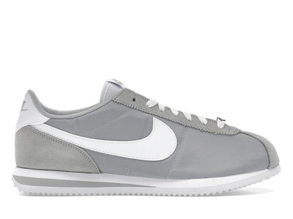 Nike Cortez Textile Flat Silver White - authentic Nike sneakers
