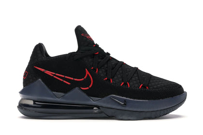 Nike LeBron 17 Low Black Red Dark Grey - authentic Nike sneakers