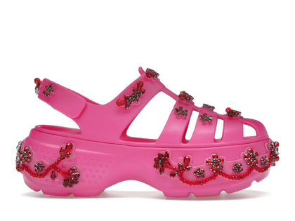 Crocs Stomp Fisherman Clog Simone Rocha Electric Pink - authentic Crocs sneakers