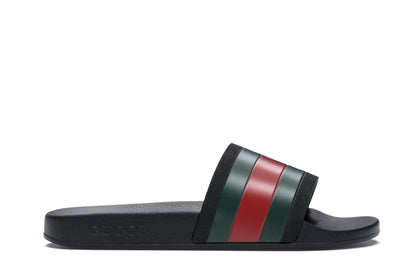 Gucci Rubber Slides Red Green - authentic Gucci sneakers