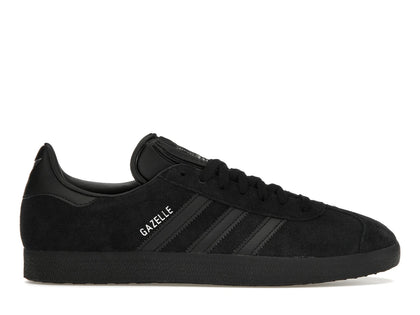 adidas Gazelle All Black Silver Metallic - authentic adidas sneakers