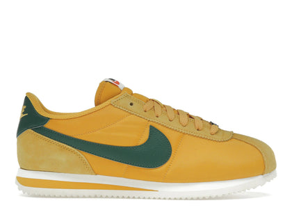 Nike Cortez Textile Yellow Ochre Gorge Green (Women's) - authentic Nike sneakers