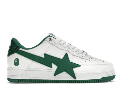 A Bathing Ape Bape Sta OS #2 White Green - authentic BAPE sneakers