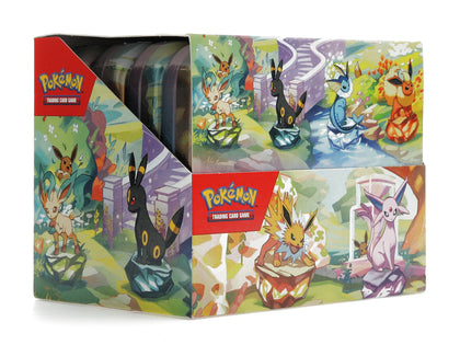 Pokémon Scarlet & Violet Prismatic Evolutions 8 Tin Mini Display - authentic Pokemon product