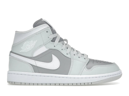 Jordan 1 Mid Photon Dust Atmosphere Grey (Women's) - authentic Jordan sneakers