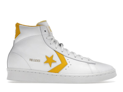 Converse Pro Leather Hi White Amarillo